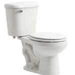 Two-Piece Commode: Classic design with a separate tank and bowl.